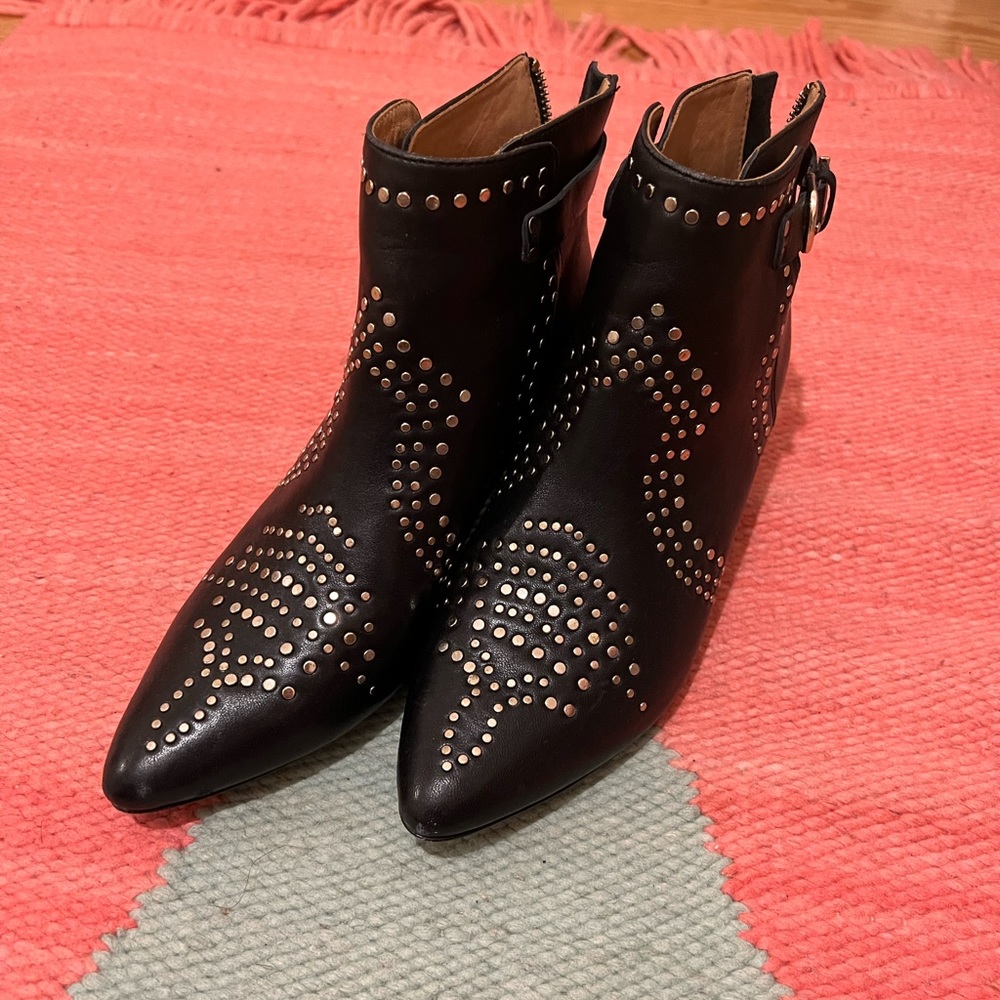 ✨JOIE BLACK STUDDED BOOTS✨